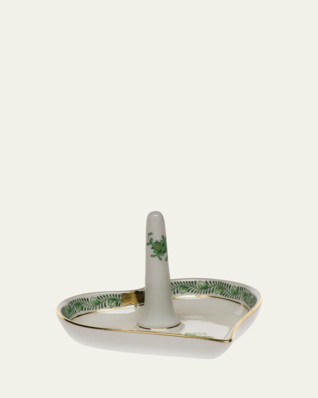 Chinese Bouquet Green Ring Holder